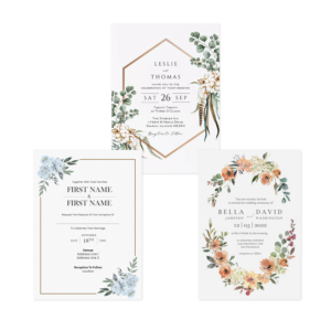 custom wedding invite design