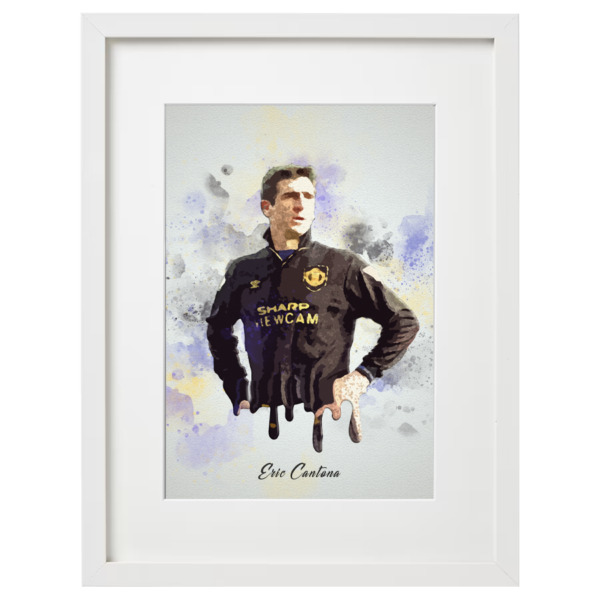 Personalised Sports Star Artwork Framed With White Mount - Image 3