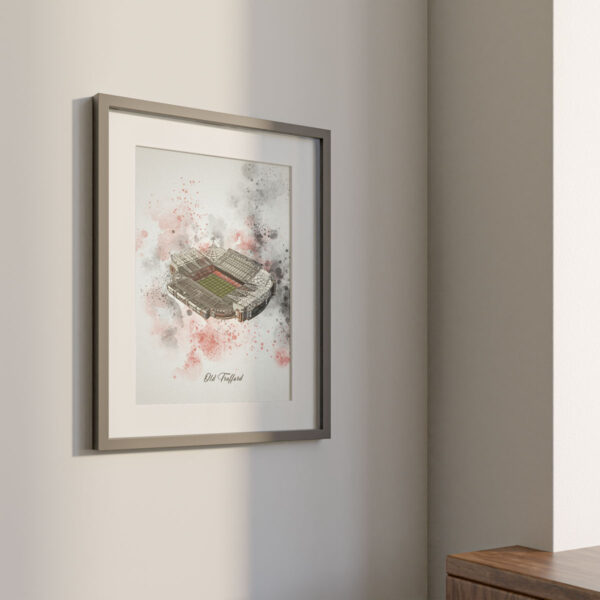 Personalised Stadium Artwork Framed With White Mount - Image 2